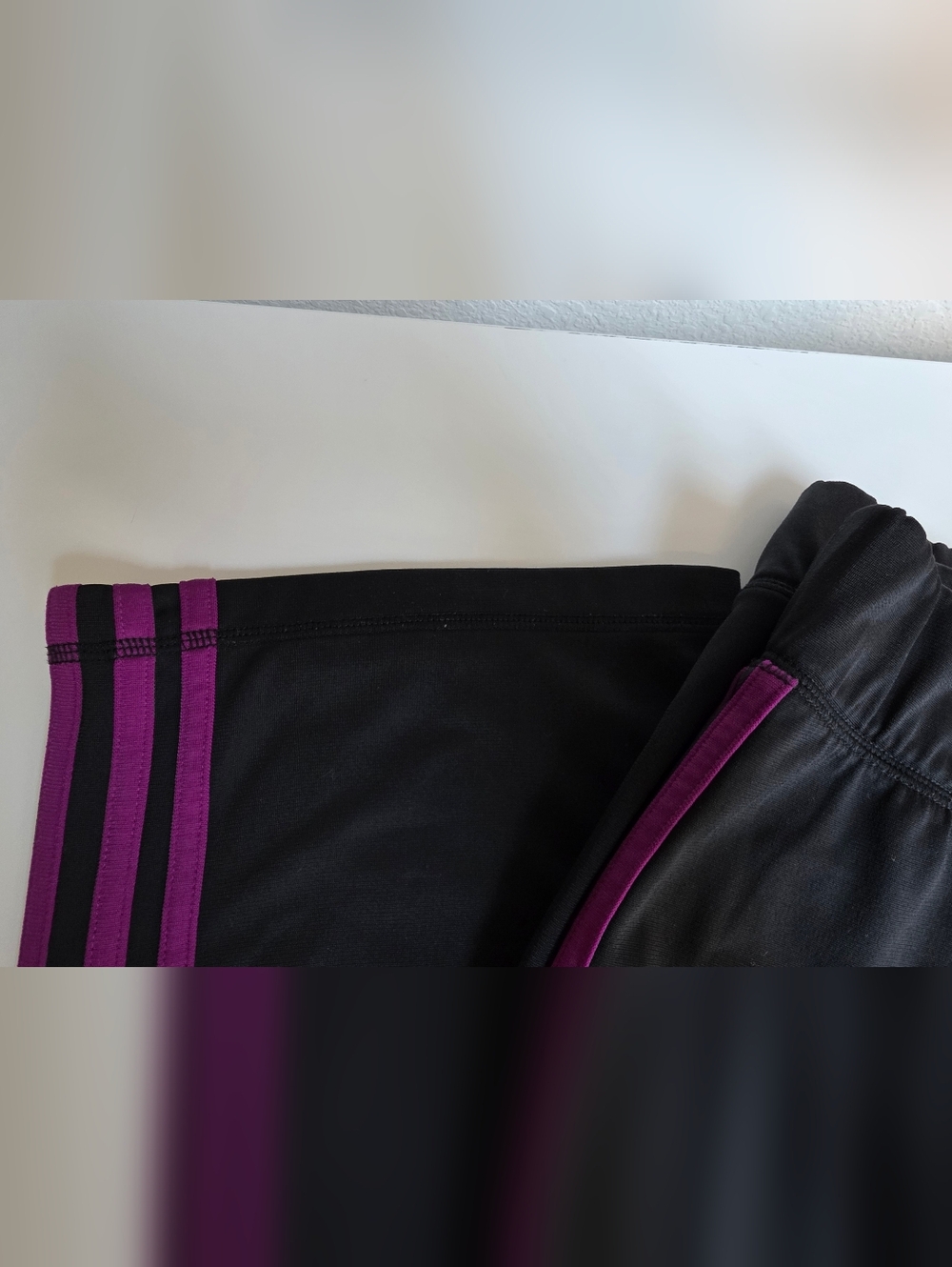 Adidas Black Track Jacket With Pants with Magenta Trim - Picture 4 of 9